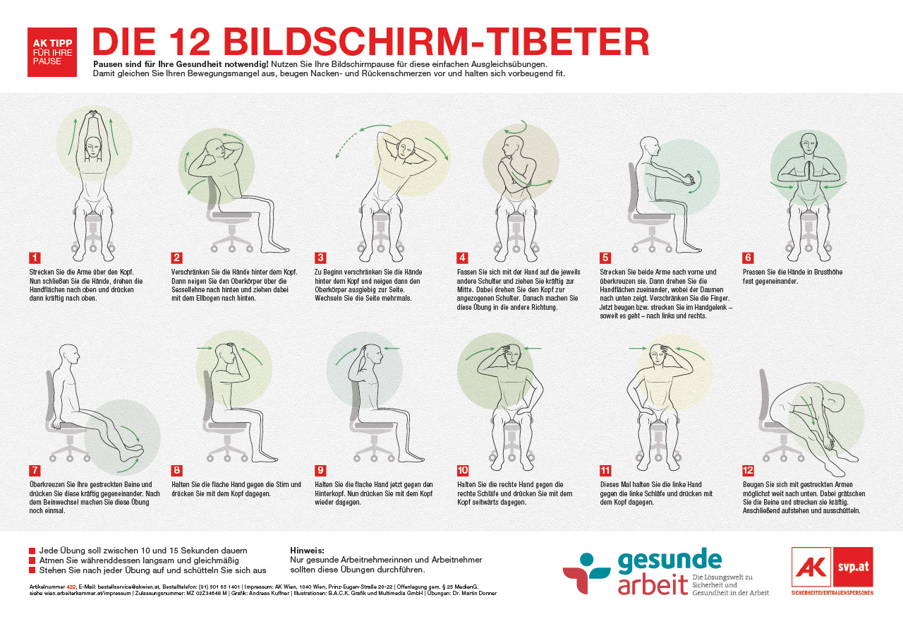 Die 12 Bildschirm-Tibeter (Plakat)